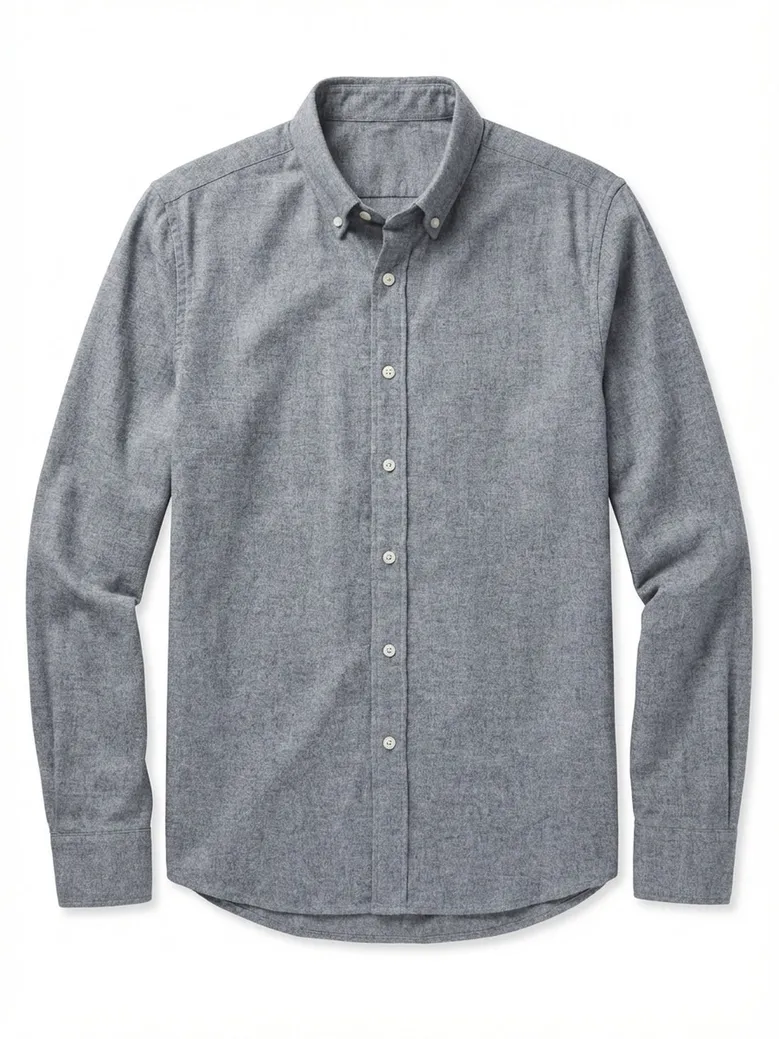 Camisa de popelina blanca lisa de fácil planchado