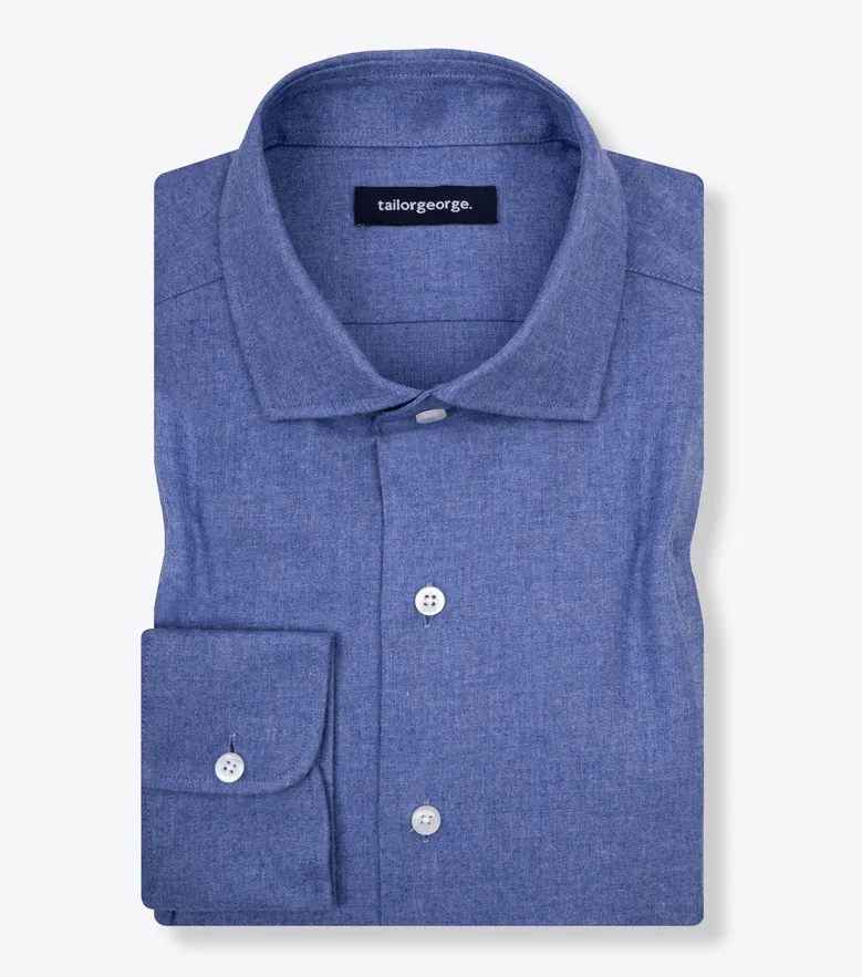 Camisa de popelina blanca lisa de fácil planchado