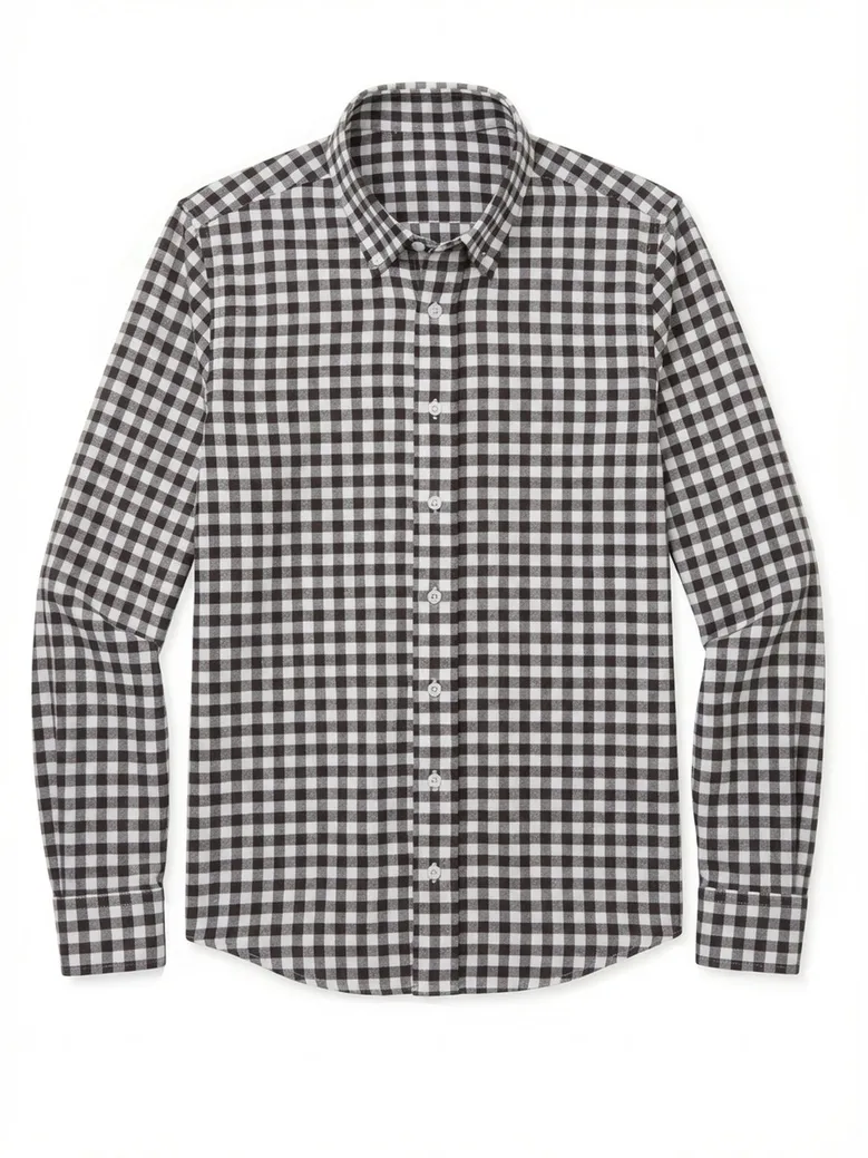 Camisa de popelina blanca lisa de fácil planchado