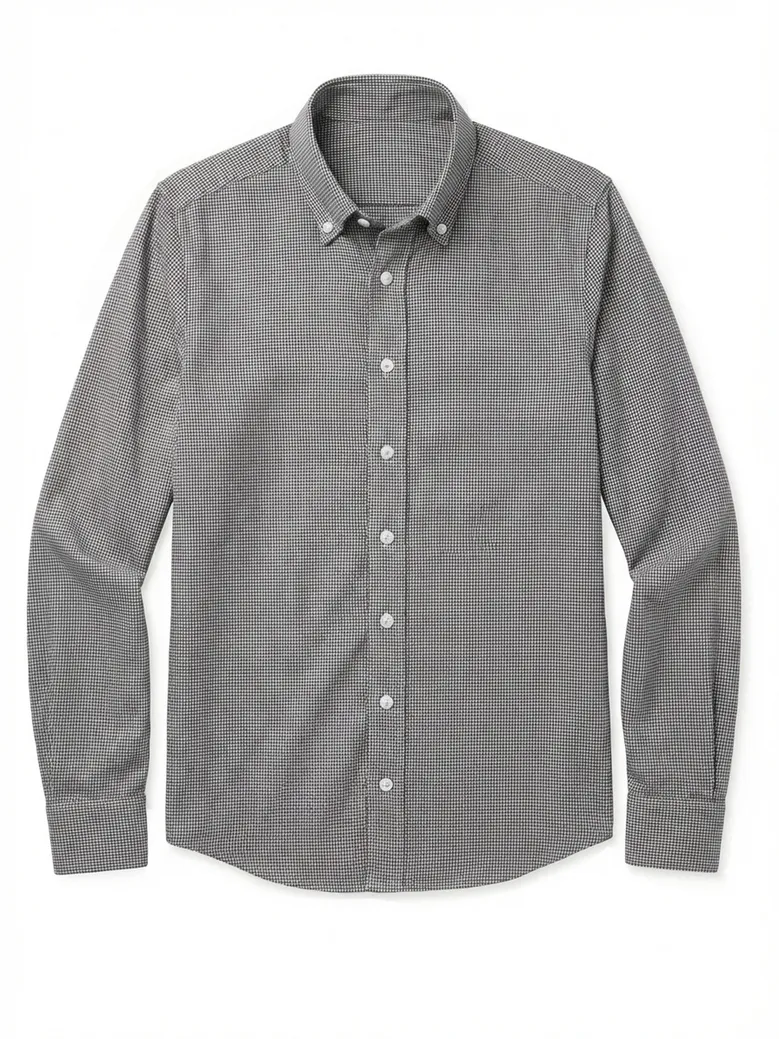 Camisa de popelina blanca lisa de fácil planchado