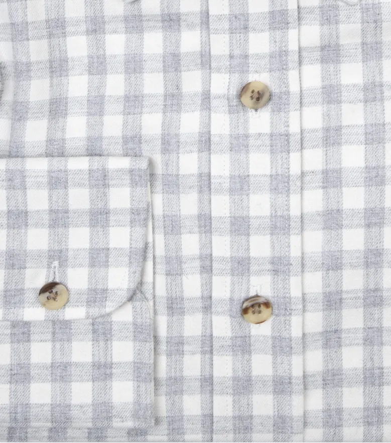 Camisa de popelina blanca lisa de fácil planchado
