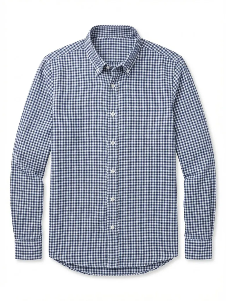 Camisa de popelina blanca lisa de fácil planchado