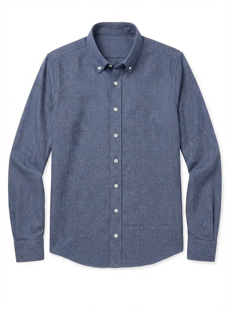 Camisa de popelina blanca lisa de fácil planchado