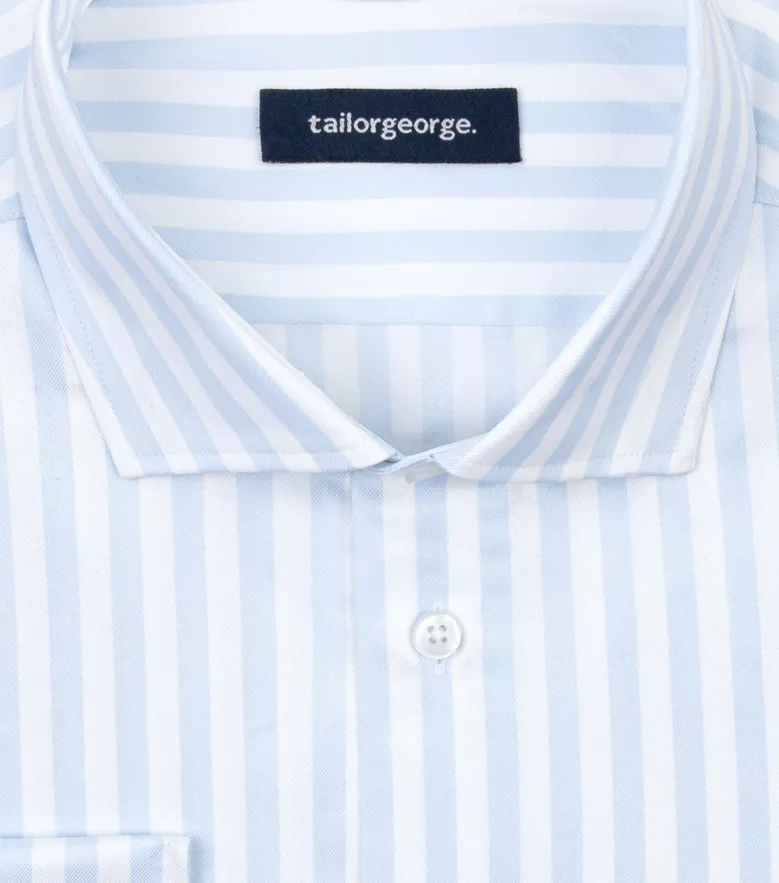 Camisa de popelina blanca lisa de fácil planchado