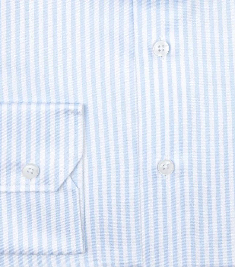Camisa de popelina blanca lisa de fácil planchado