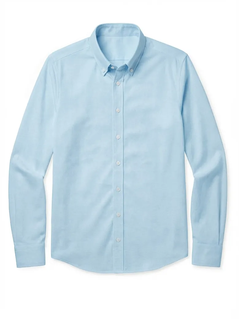 Camisa de popelina blanca lisa de fácil planchado