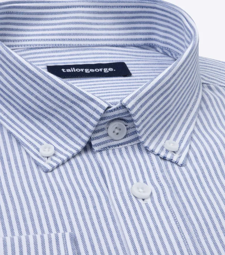 Camisa de popelina blanca lisa de fácil planchado