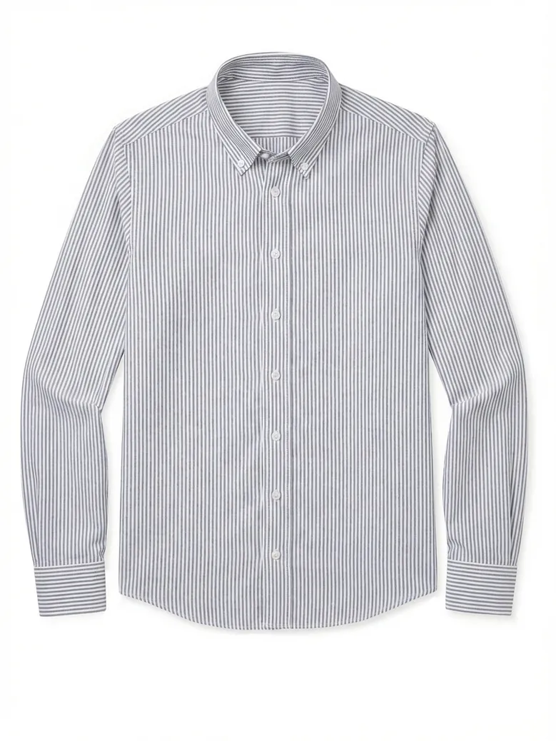 Camisa de popelina blanca lisa de fácil planchado