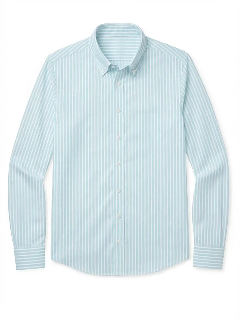 Camisa de popelina blanca lisa de fácil planchado