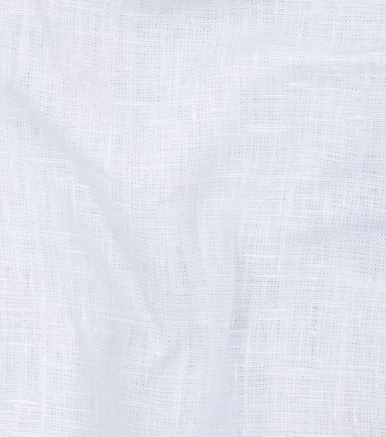 Camisa de popelina blanca lisa de fácil planchado