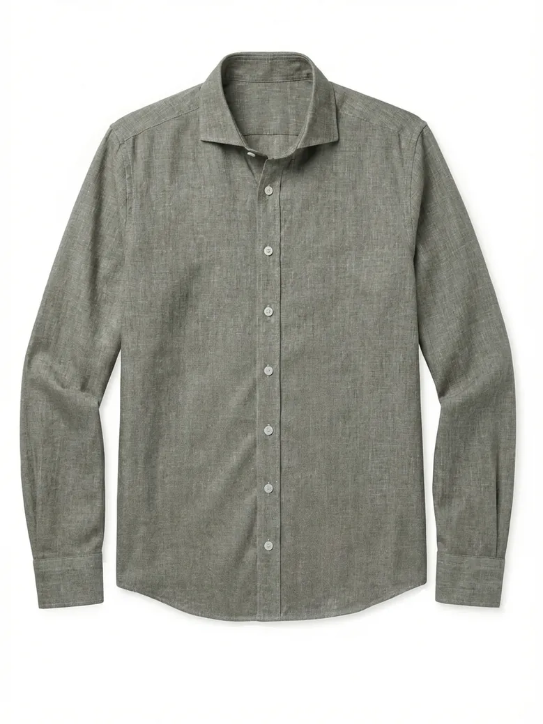 Camisa de popelina blanca lisa de fácil planchado