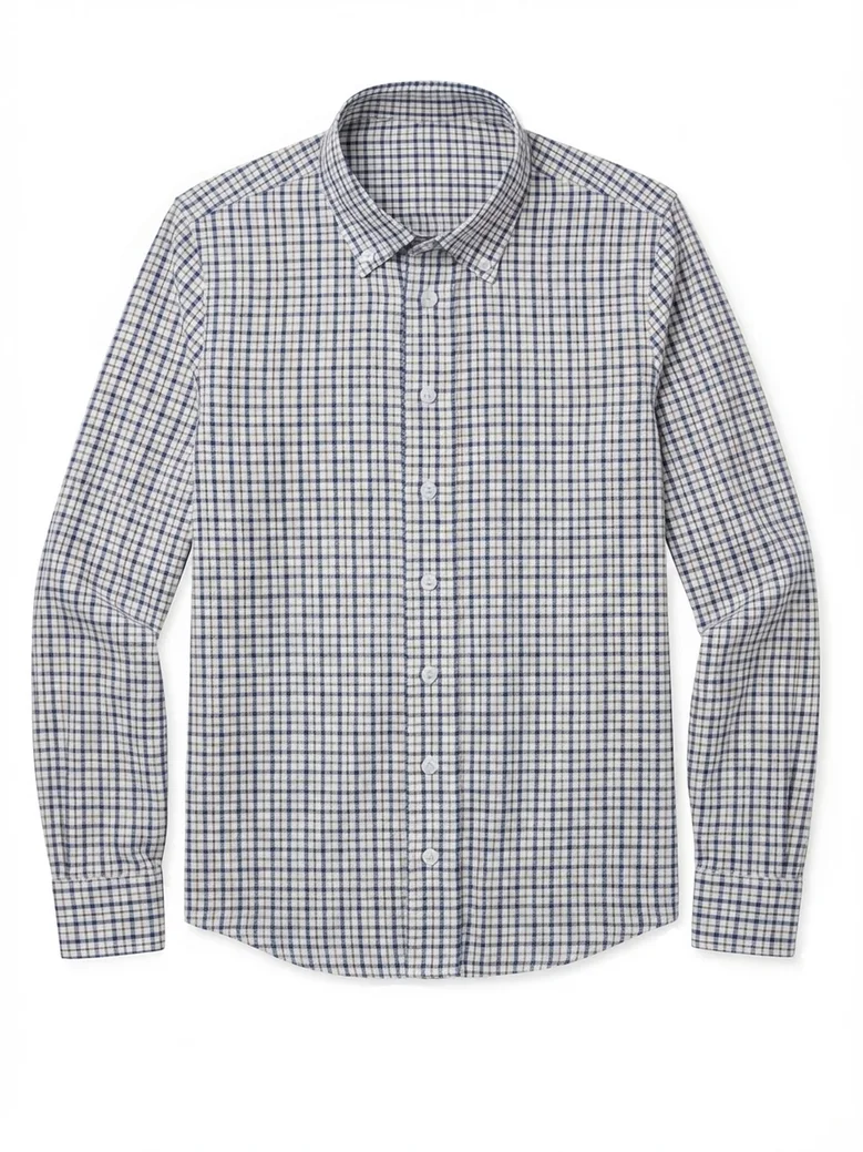 Camisa de popelina blanca lisa de fácil planchado