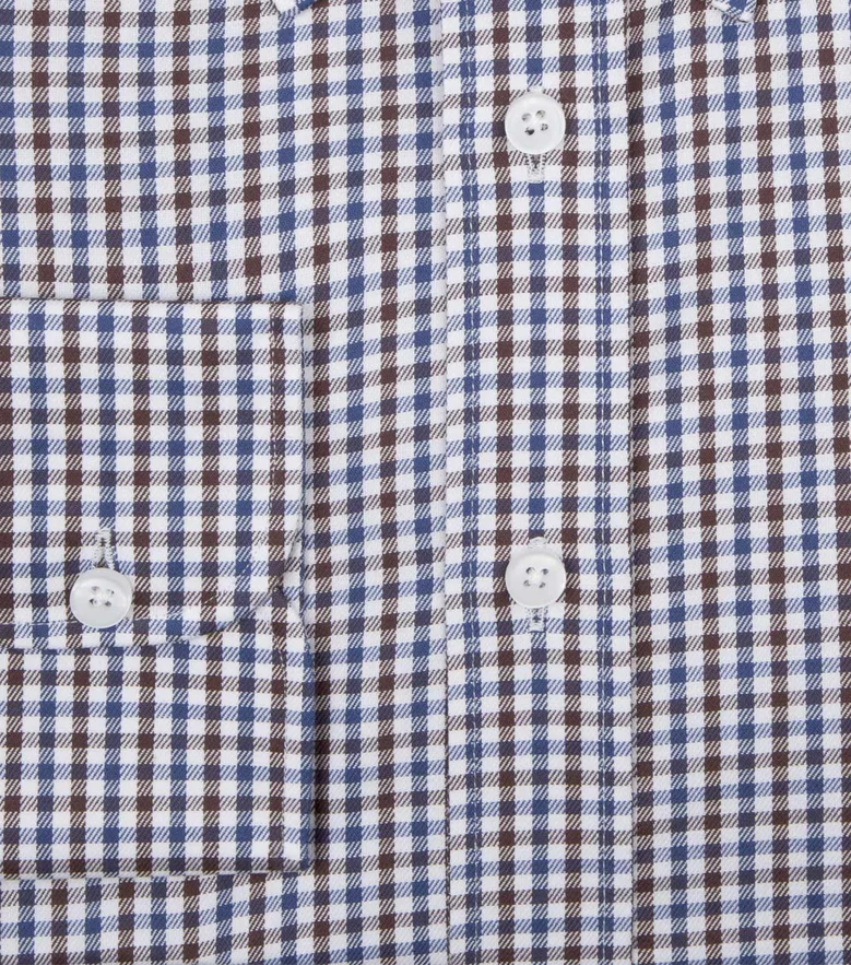 Camisa de popelina blanca lisa de fácil planchado