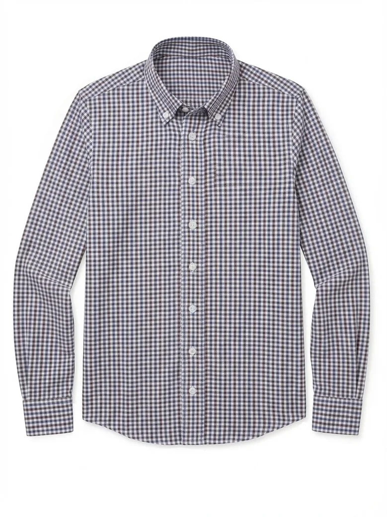 Camisa de popelina blanca lisa de fácil planchado