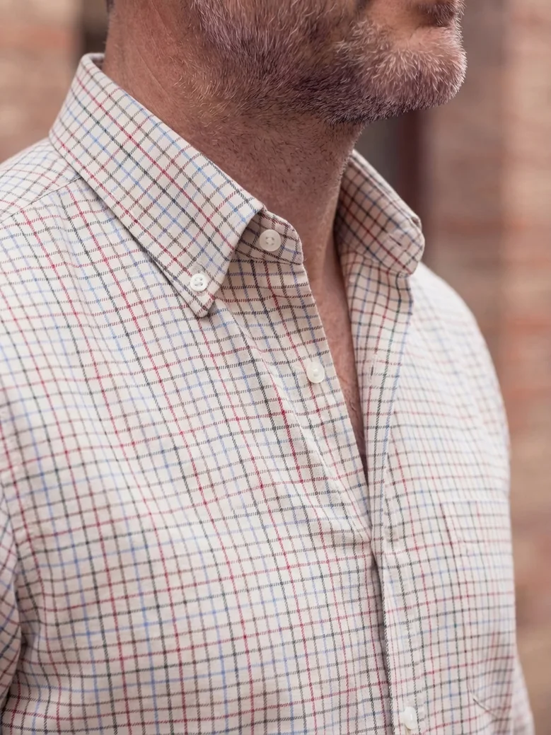 Camisa de popelina blanca lisa de fácil planchado