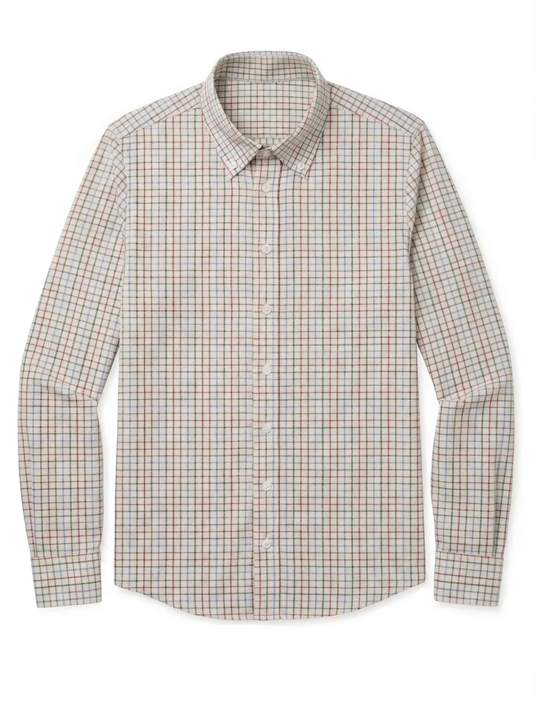 Camisa de popelina blanca lisa de fácil planchado
