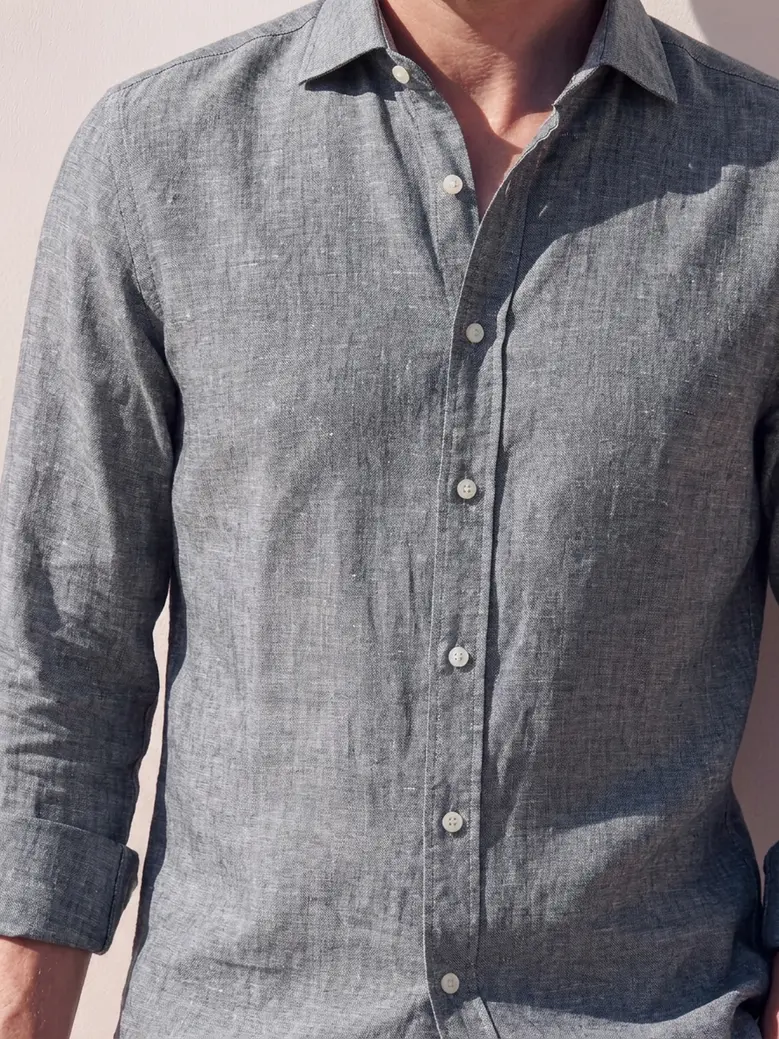 Camisa de popelina blanca lisa de fácil planchado