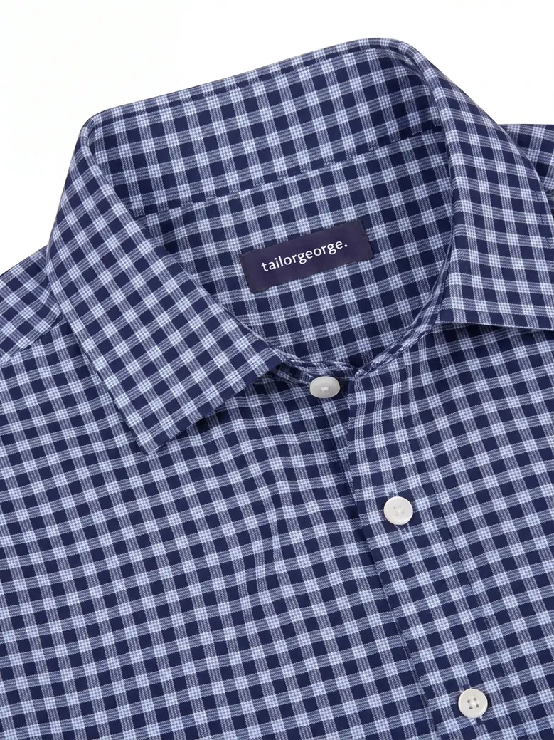 Camisa de popelina blanca lisa de fácil planchado