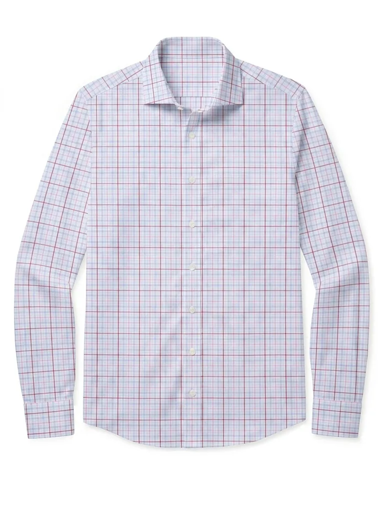Camisa de popelina blanca lisa de fácil planchado