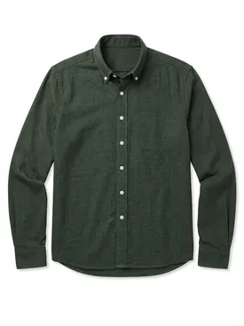 Camisa Franela de mini a cuadros verde