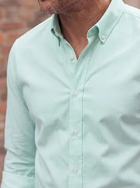 Camisa Oxford liso verde