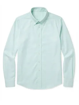 Camisa Oxford liso verde