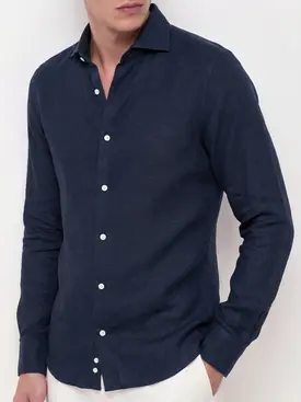 Camisa de lino grueso y resistente