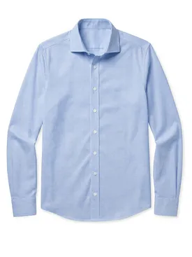 Camisa de chambray azul cielo