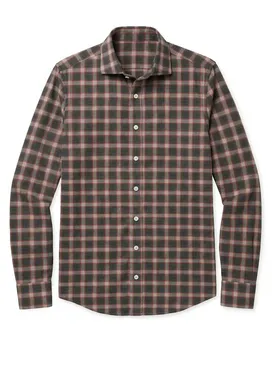 Camisa de franela de cuadros verdes