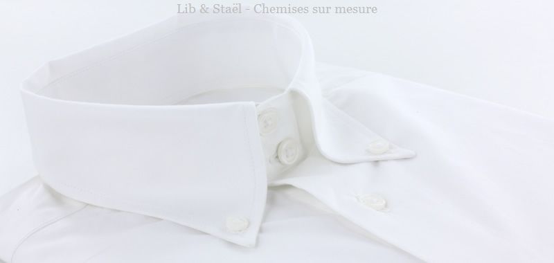 Camisa de popelina blanca lisa de fácil planchado