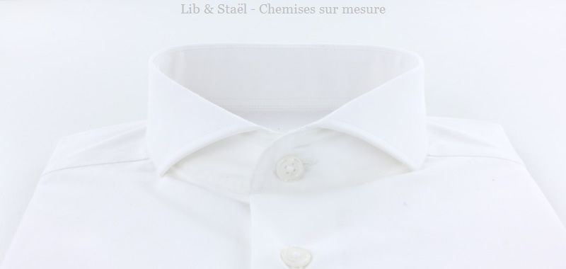 Camisa de popelina blanca lisa de fácil planchado