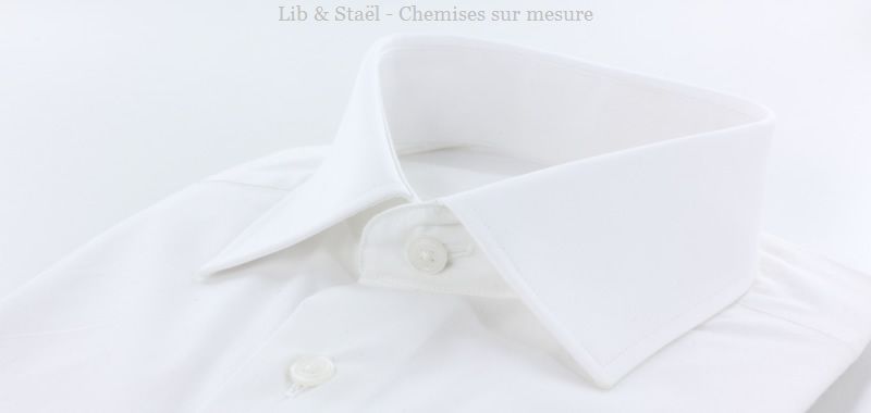 Camisa de popelina blanca lisa de fácil planchado